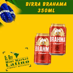 Birra Lager Bionda Brahma 4,3% Alc. lattina 350ml
(solo torino città)