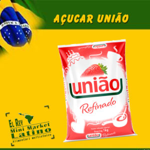 Zucchero raffinato Uniao 1kg, açucar união