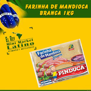 Farina di manioca bianca Pinduca 1kg, farinha de mandioca branca pinduca