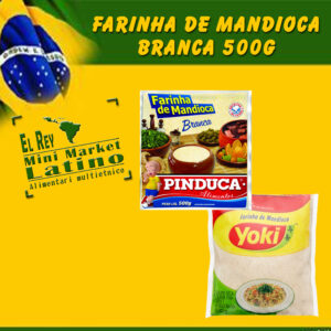 Farina di manioca bianca cruda 500g, farinha de mandioca branca