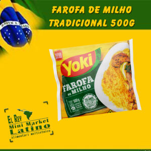 Farina di Mais Tostata e Condita Yoki 500g, d farofa de milho yoki