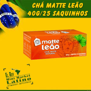 Scatola da tè naturale MATTE LEÃO 40 g con 25 bustine