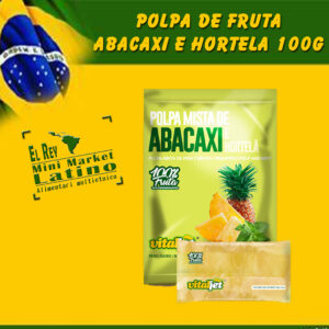 Ananas alla menta 400 g, polpa mista de abacaxi