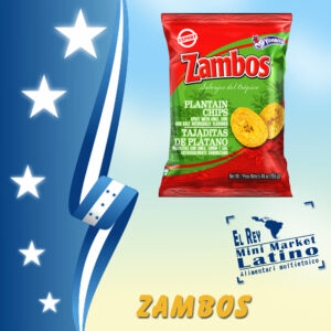 Snack di Banana Fritta al Cile, Lime e sale ZAMBOS 155g