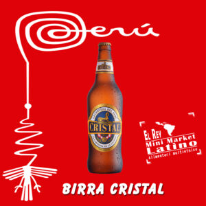 Birra Chiara Lager Peruviana alcool 5%  Cristal 33cl
( solo torino città)