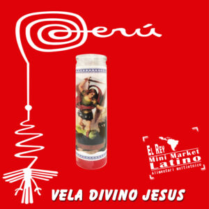 Candela in vetro Divino Jesus unità, vela divino Jesús